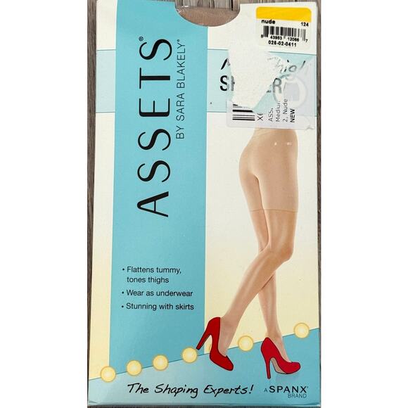 Assets by Spanx Mid Thigh Shaper Shorts - Style 124 - Nude - Size 2 - Picture 1 of 7